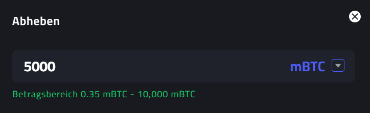 MBit Casino Abhebung